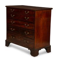 A George III Mahogany Bureau Chest