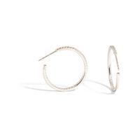 ROBERTO COIN, DIAMOND HOOP EARRINGS