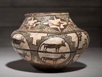 Zuni Polychrome Pottery Jar