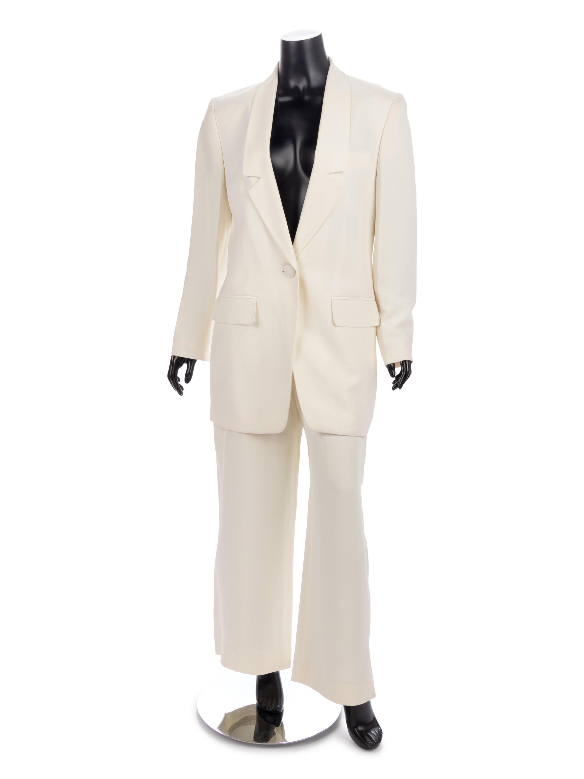 Two Louis Feraud Items, 1980-90s: One Pant Suit and One Jacket