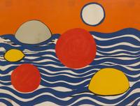 Alexander Calder, (American, 1898-1976), Circles and Waves, 1970