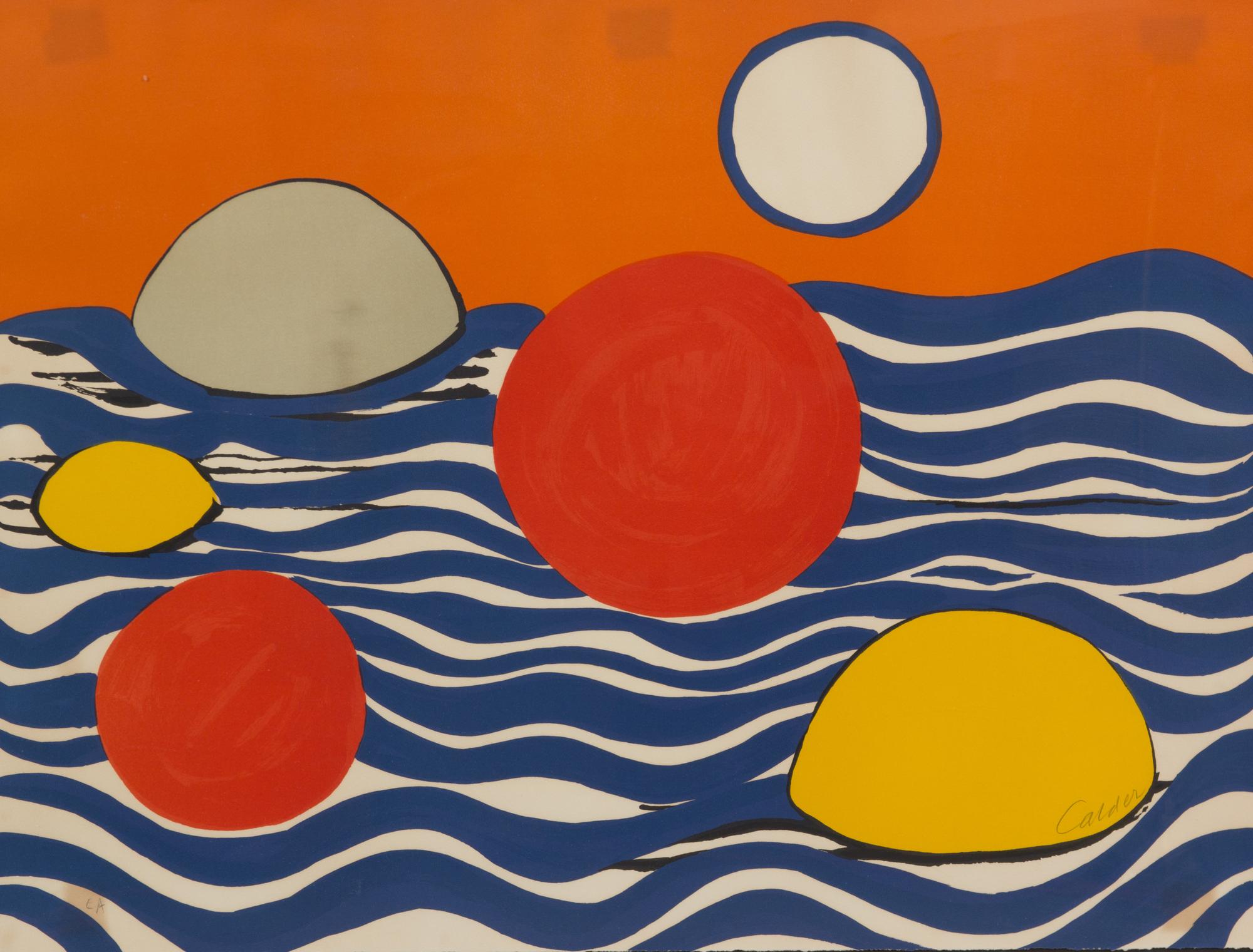 Alexander Calder, (American, 1898-1976), Circles and Waves, 1970