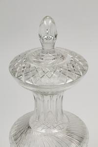 A Pair of Continental Cut Glass Urns