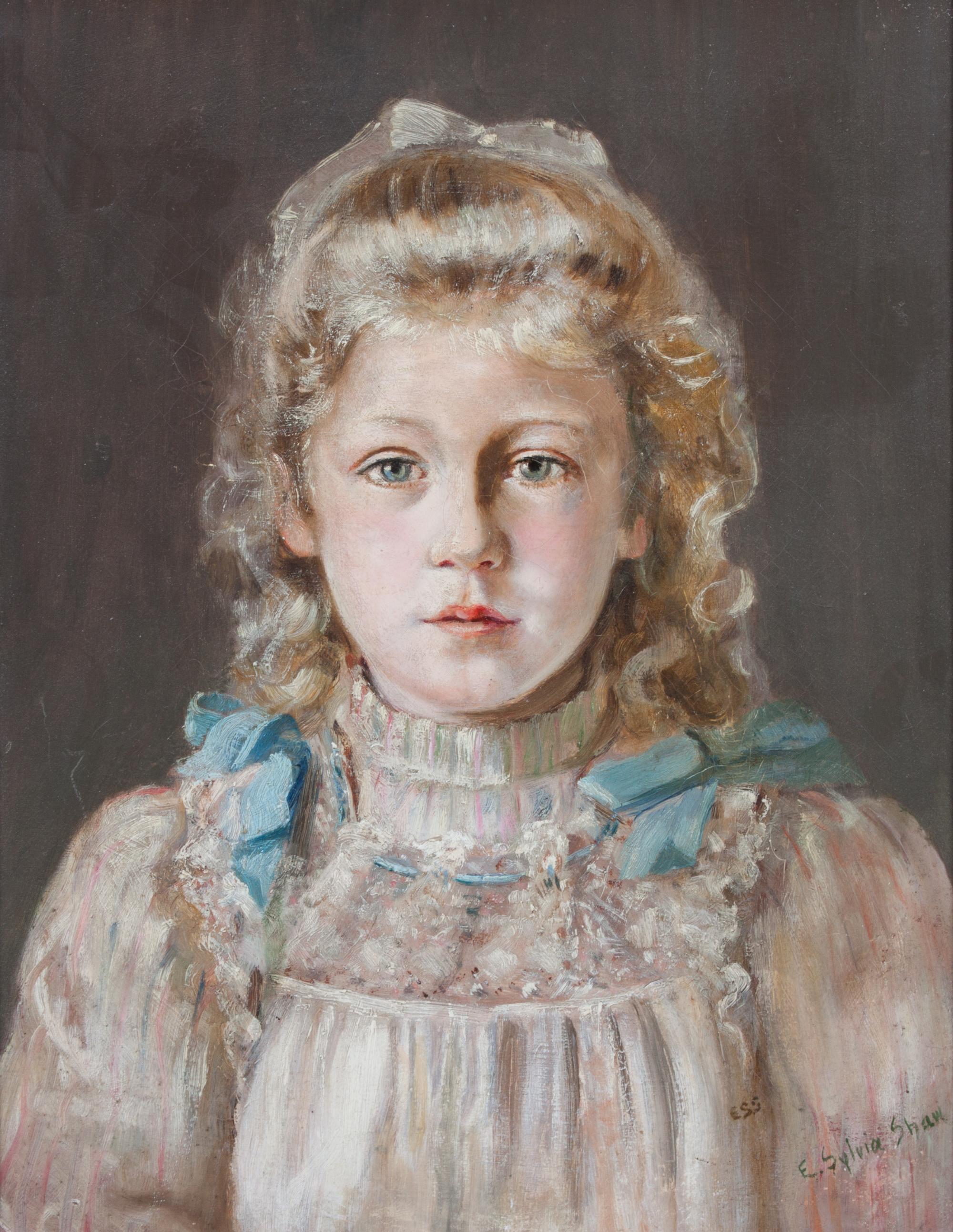 E. Sylvia Shaw, (English, fl. 1899-1924), Portrait of a Young Girl
