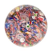 An End-of-Day Scrambled Cane Glass Paperweight
