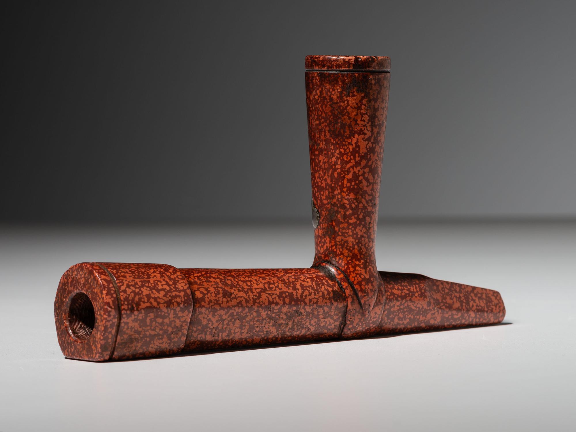 Sioux Catlinite Pipe Bowl, with Lead Repair