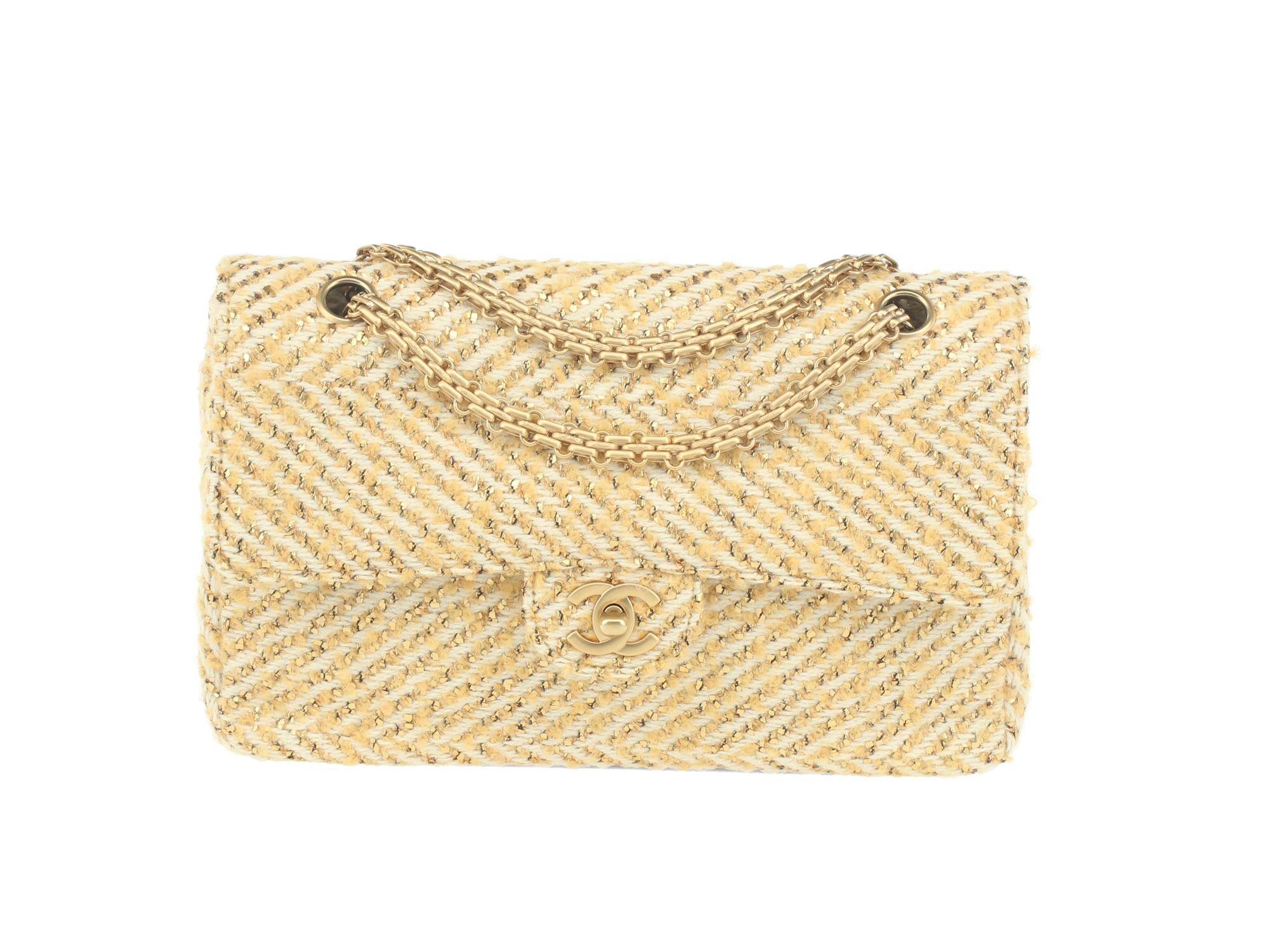 Chanel Metallic Tweed Flap Bag