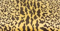 An Italian Neoclassical X-form Parcel Gilt Stool with Leopard Print Upholstered Seat