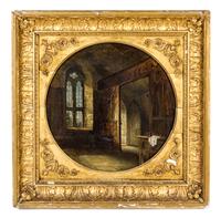 Artist Unknown, (19th Century), Haddon Hall Interiors (a pair of works)