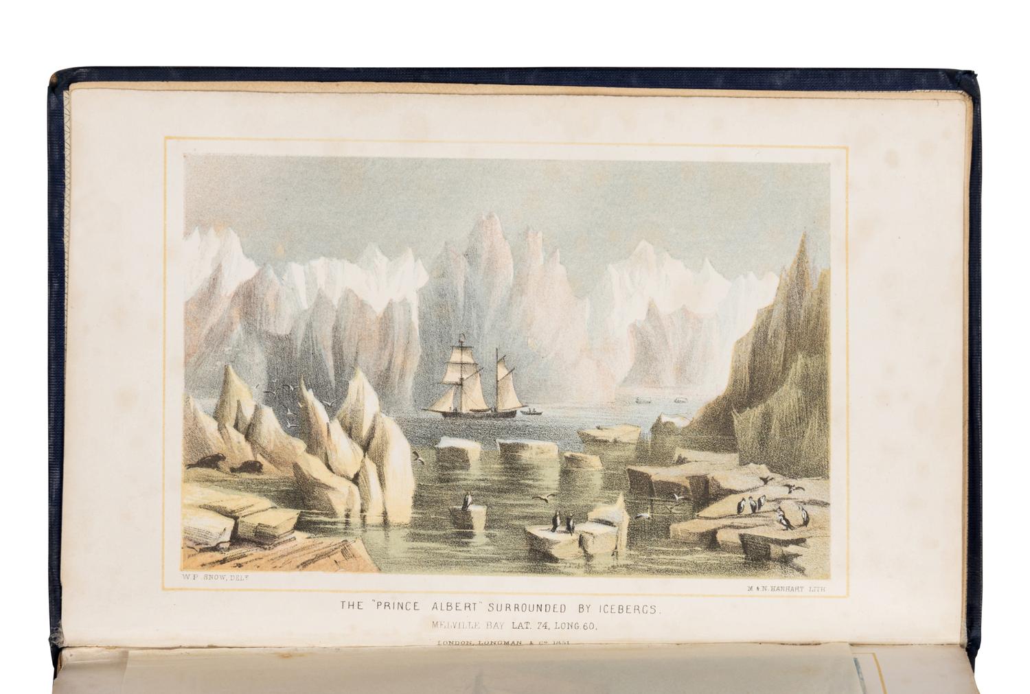 SNOW, W. Parker (1817-1895). Voyage of the Prince Albert in Search of Sir John Franklin: A Narrative of Every-Day Life in the Arctic Seas . London: Longman, Brown, Green, and Longmans, 1851.