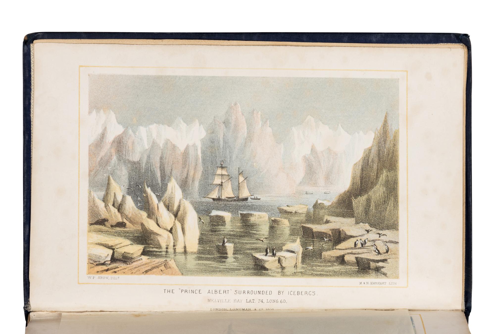SNOW, W. Parker (1817-1895). Voyage of the Prince Albert in Search of Sir John Franklin: A Narrative of Every-Day Life in the Arctic Seas . London: Longman, Brown, Green, and Longmans, 1851.