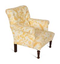 A William IV Style Button Tufted Mahogany Easy Chair