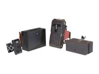 [CAMERAS]. A selection of Kodak cameras, incl. Brownie No. 2 and green Beau Brownie Art Deco camera.