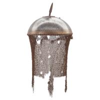 Indo Persian Kulah Khud Spiked Helmet with Chainmail Aventail