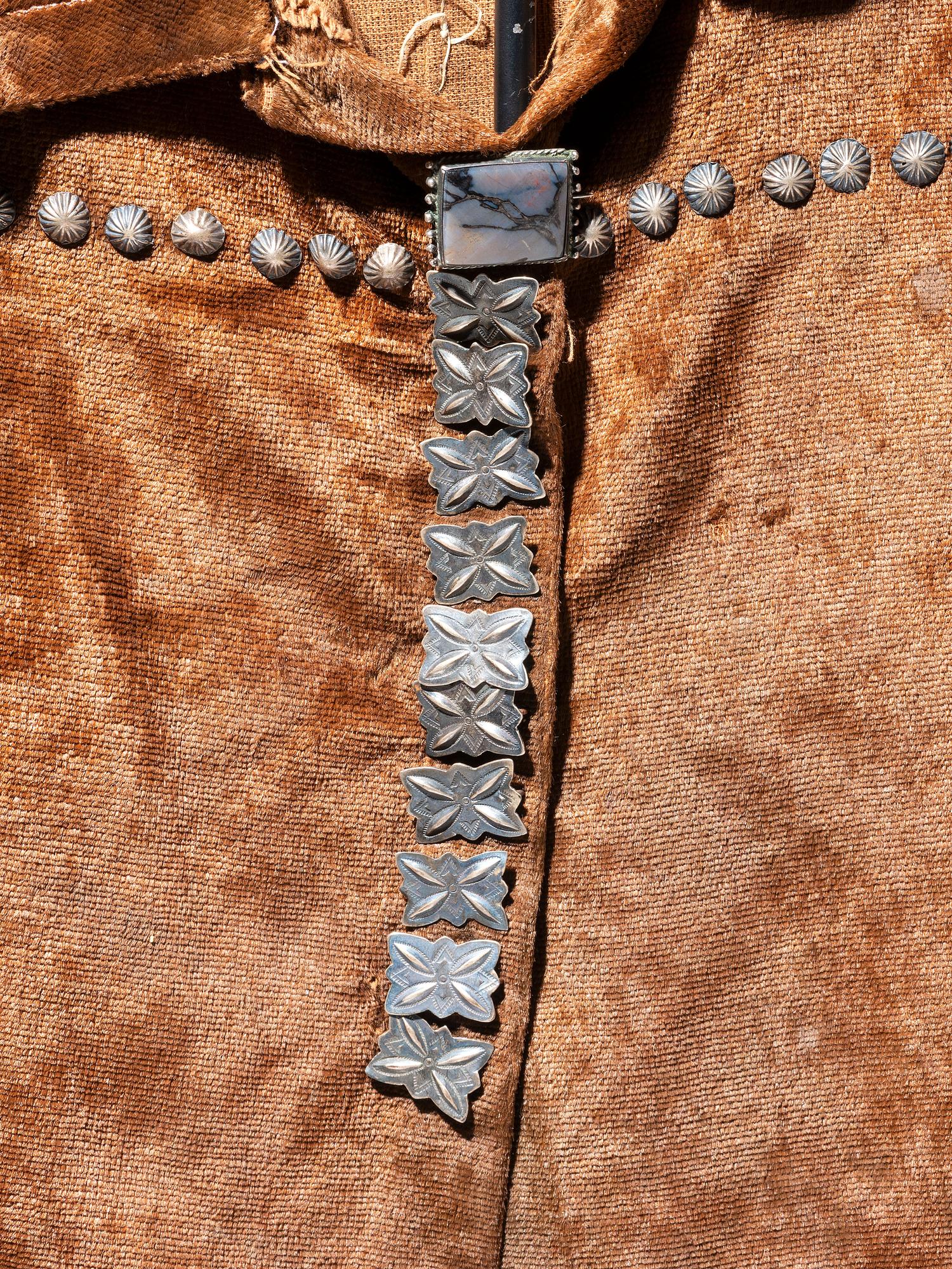 Navajo Child's Velveteen Blouse, with Silver Buttons
