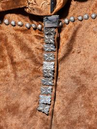 Navajo Child's Velveteen Blouse, with Silver Buttons