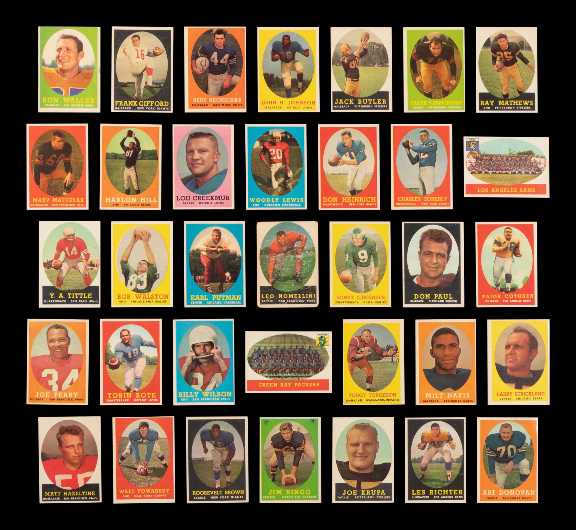 A Near Set of 1958 Topps Football Cards (131/132)