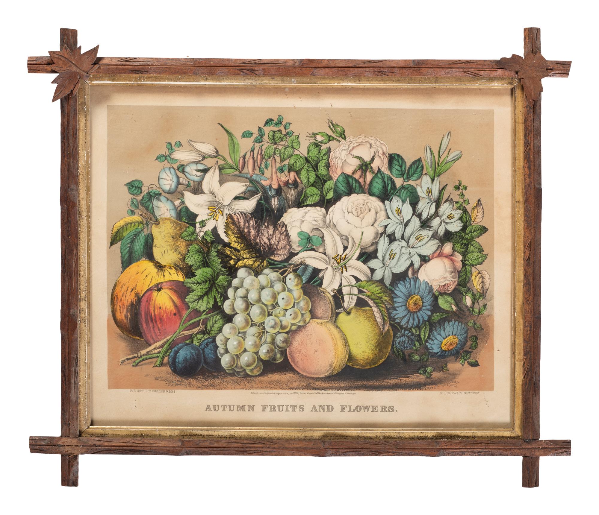 Three Framed Lithographs Including Currier & Ives and E.C. Kellogg