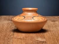 Pottery Jar, with Eagle Tail Design