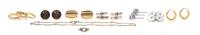 A Collection of Gold Jewelry Items and Components, 69.60 dwts. (gold items only)