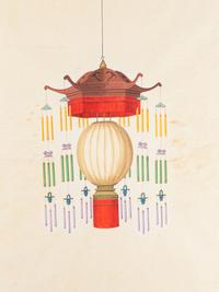 Four Export Drawings of Lanterns