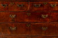 A George II Style Inlaid Walnut Chest of Drawers