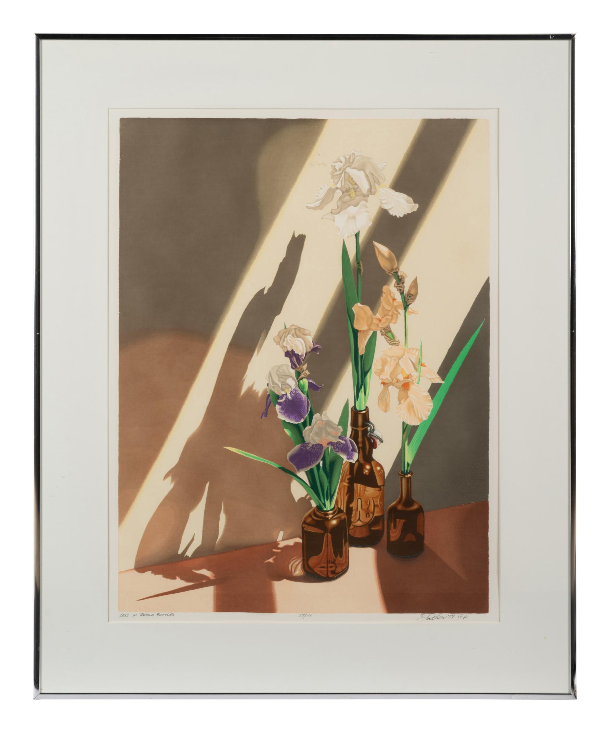 Iris in Brown Bottle