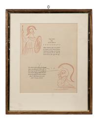 Le festin (The Banquet) from Lysistrata (with colophon)