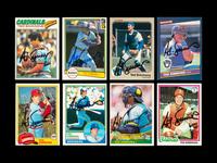 **** REMAINING ITEMS NOW OFFERED IN 376988/26 **** **** BASEBALL CARDS FROM THIS GROUP NOW BEING OFFERED IN #376988/5 *** A Group of 20 Hall of Fame Ted Simmons Signed Autograph Items