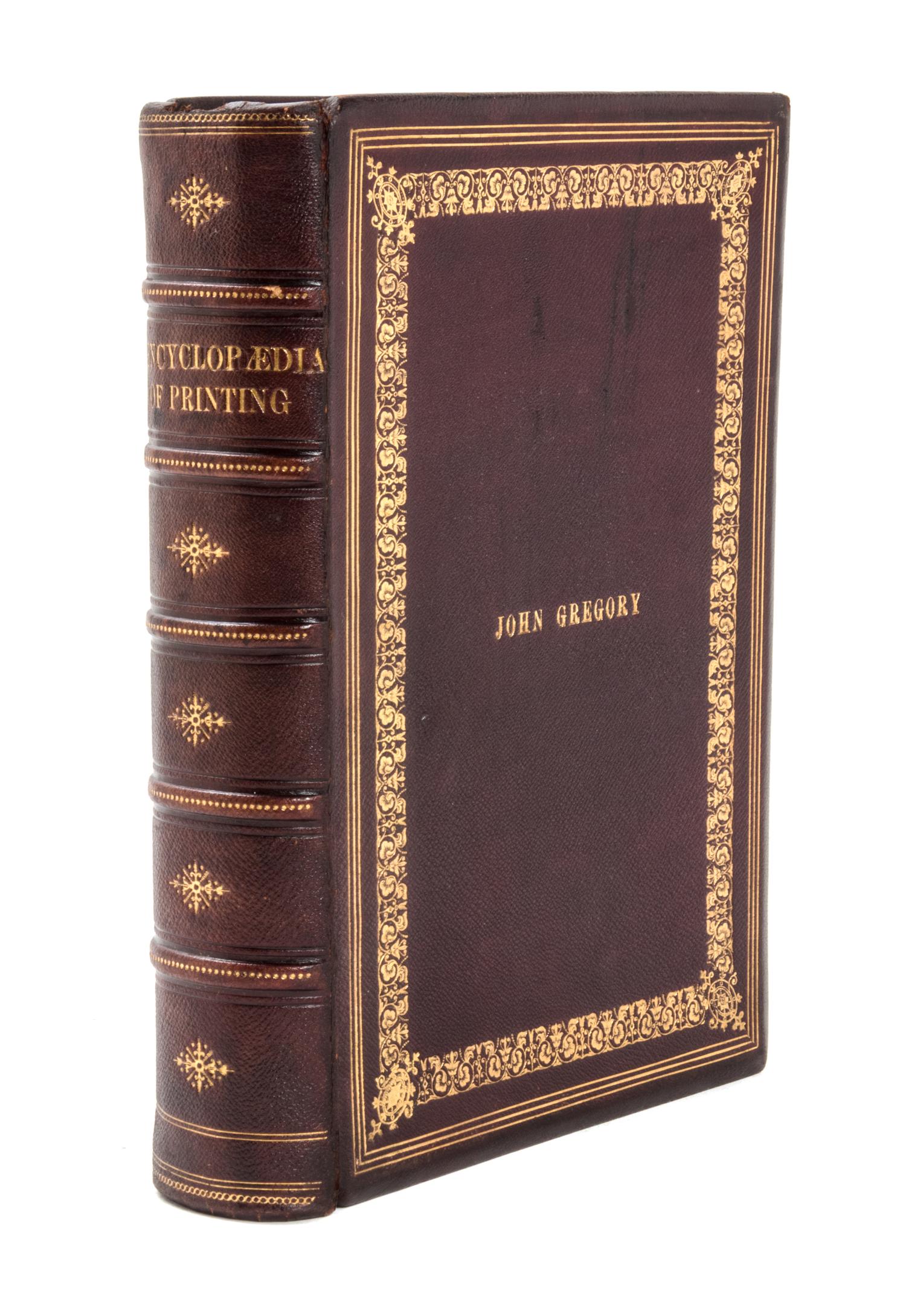 RINGWALT, Luther J. American Encyclopaedia of Printing. Philadelphia, 1871. FIRST EDITION.