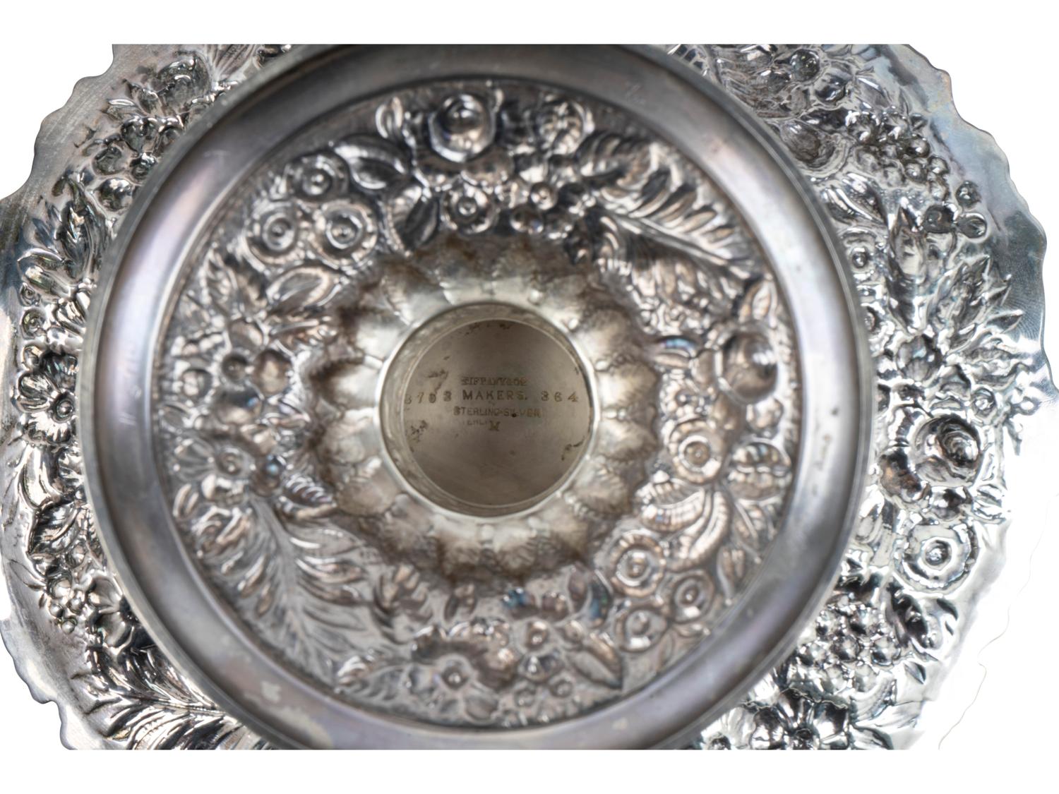 A Pair of Tiffany & Co. Silver Repousse Compotes — NEW YORK, NY, FIRST-HALF 20TH CENTURY