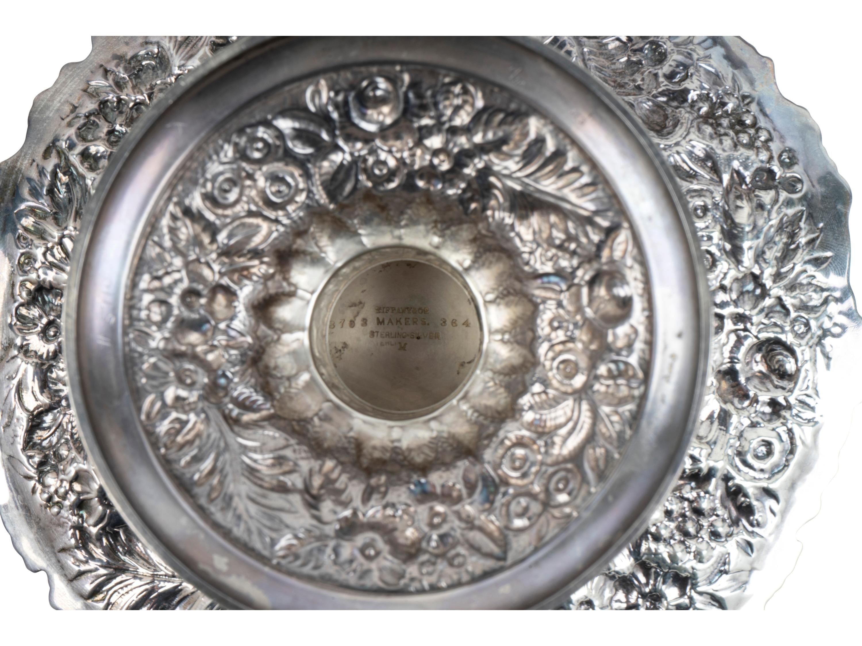 A Pair of Tiffany & Co. Silver Repousse Compotes — NEW YORK, NY, FIRST-HALF 20TH CENTURY