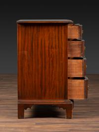 A Chippendale Style Mahogany Block-Front Chest of Drawers