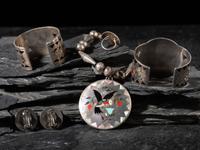 Flock of Mosaic Inlay Bird-Themed Jewelry