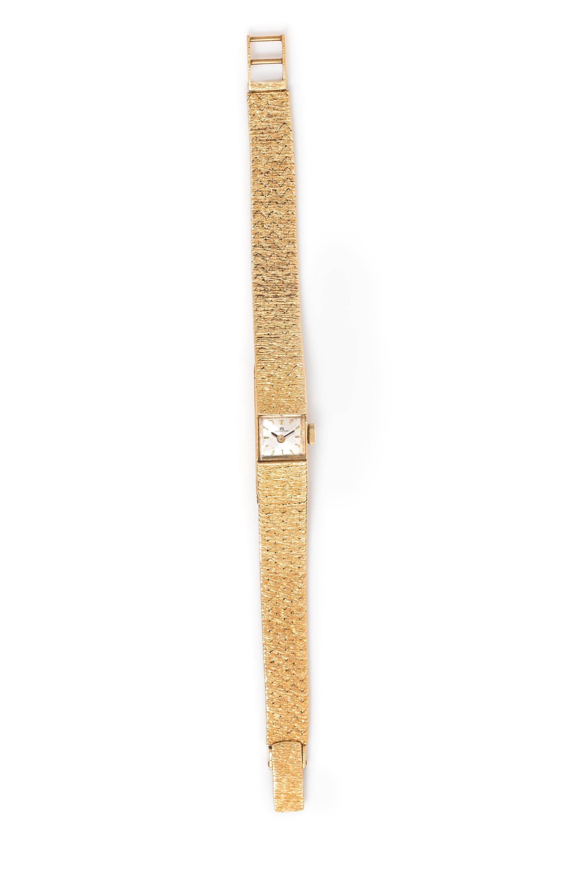 BUCHERER, 18K YELLOW GOLD WRISTWATCH