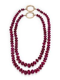 RUBY BEAD NECKLACE