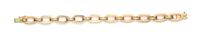 An 18 Karat Rose Gold Link Bracelet, Italian. 32.90 dwts.