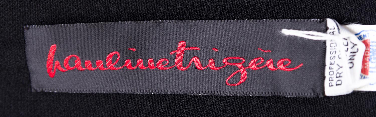 A Pauline Trigere Black Wool Skirt Ensemble,