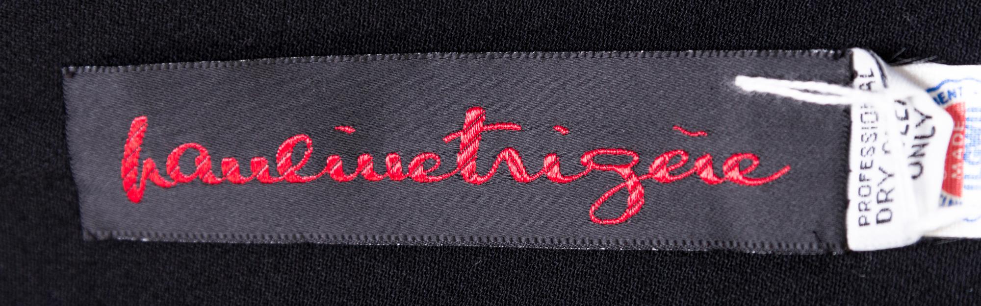 A Pauline Trigere Black Wool Skirt Ensemble,