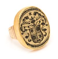A Yellow Gold Signet Ring, 24.80 dwts.