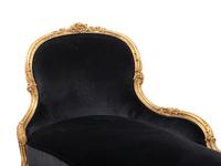 A Louis XV Style Giltwood Chaise Longue