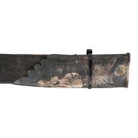 Philadelphia Bird's Head Pommel Silver Hilted Officer's Saber with Silver Mounted Leather Scabbard