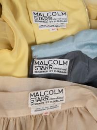 Three Malcolm Starr Items: Two Dresses, One Apron, 1960-70s