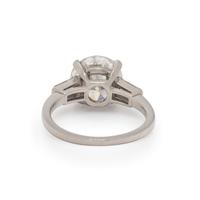 DIAMOND AND PLATINUM RING