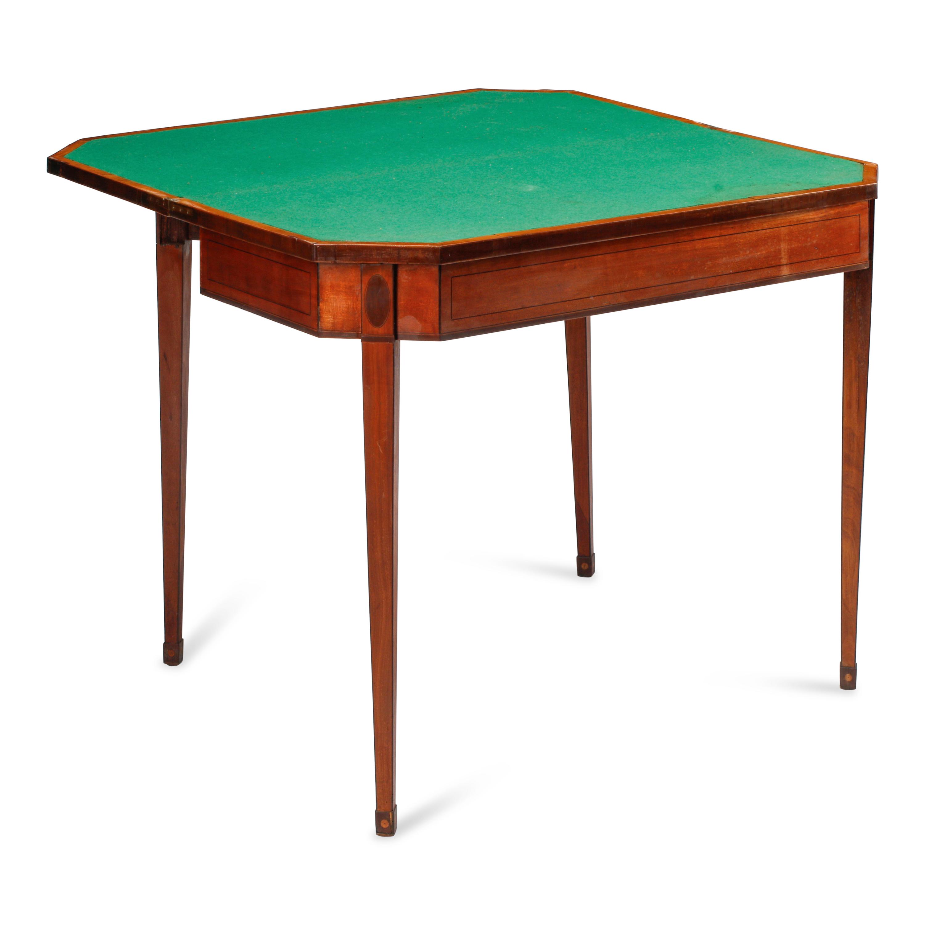 A George III Satinwood Game Table