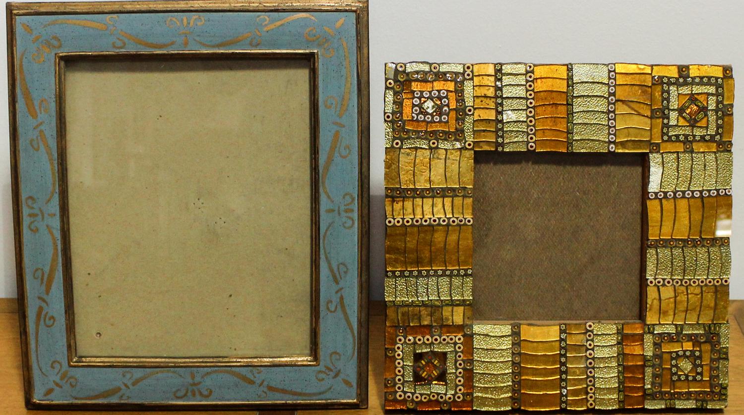 A Group of Five Decorative Frames and Prints Largest: 16 x 12 inches.