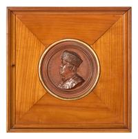 A Terra Cotta Portrait Medallion of Benjamin Franklin