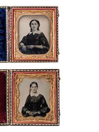 [EARLY PHOTOGRAPHY]. 7 cased images, incl. possible Civil War veteran Joseph H. Eakin, 32nd OVI.