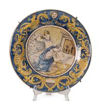 Three Italian Majolica Chargers — 19TH/20TH CENTURY
