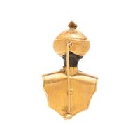 YELLOW GOLD AND MULTIGEM BROOCH